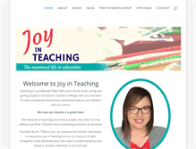 Tablet Screenshot of joyinteaching.com